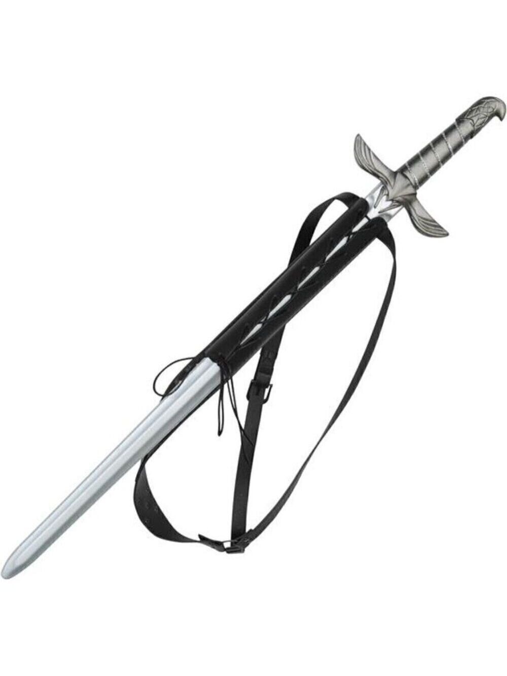 Sword Frog Medieval Faux Leather Back Sword Sheath Holster Vintage Belt Props